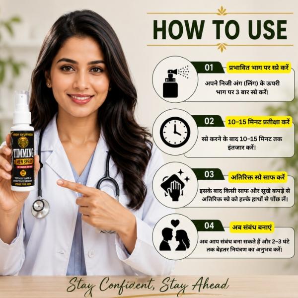 Men Wellness Timing Spray Ayurvedic Men’s Intimate Wellness Support